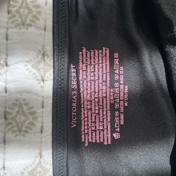 Victoria's Secret Black One Piece Bathing Suit Medium - Picture 6 of 7